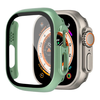 Shockproof PC Case with Tempered Glass for Apple Watch