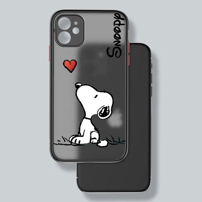 S-Snoopyes Frosted Translucent iPhone Case