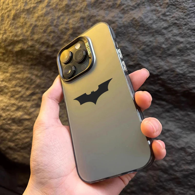 Bat Spider Pattern Matte Texture iPhone Case