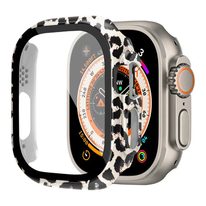 Shockproof PC Case with Tempered Glass for Apple Watch