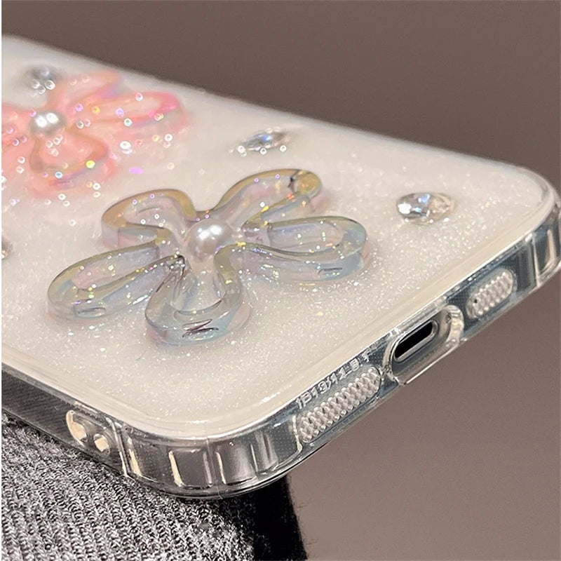 3D-Blumen-Strass-Etui