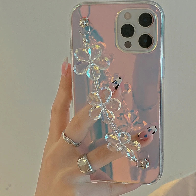 Holographic Case + 3D Flower Wrist