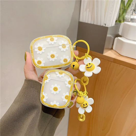 Smiley Flowers AirPods Case + Charm