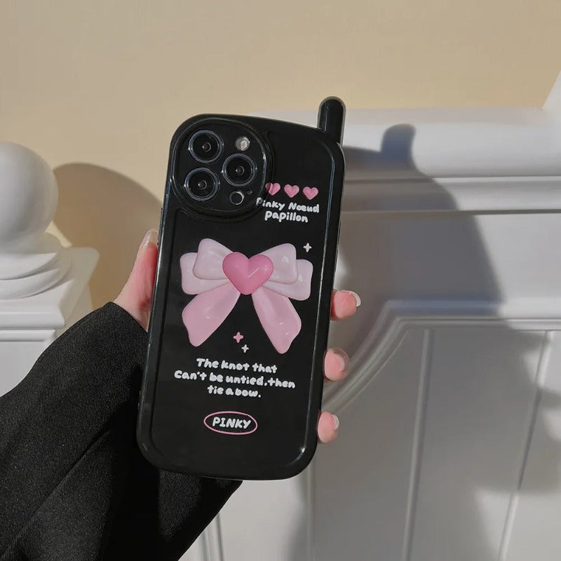 Cute Pink Bowknot Telephone Case