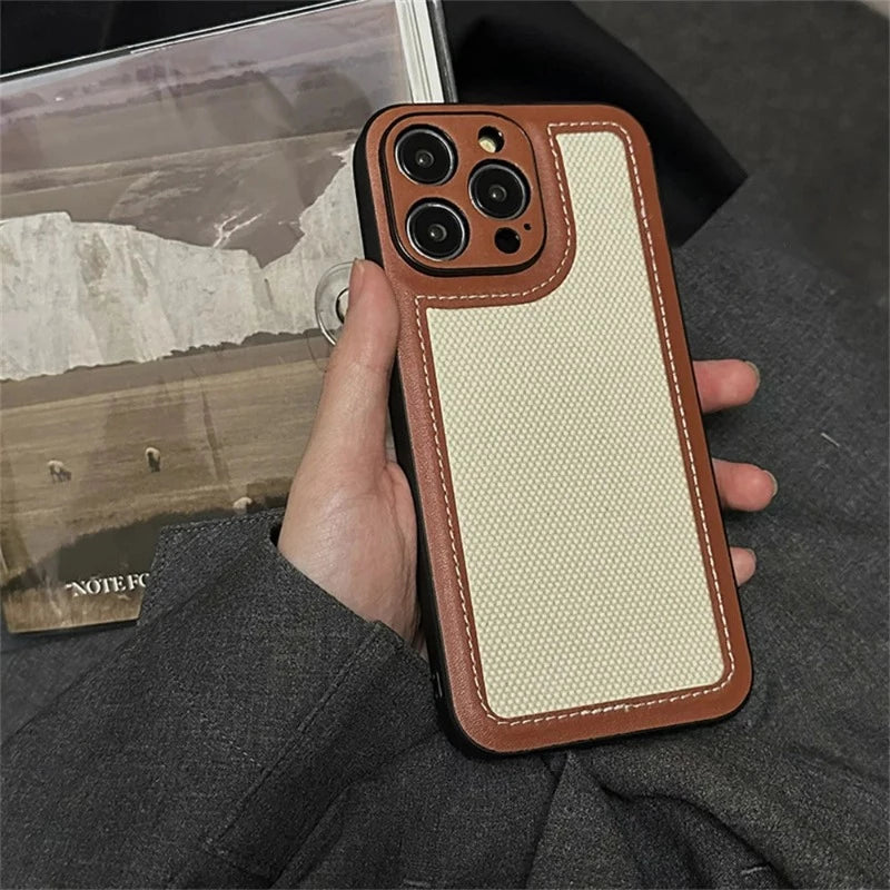 Elegant Beige and Brown Case