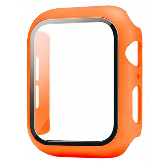 Tempered Glass + PC Bumper Cover for Apple Watch