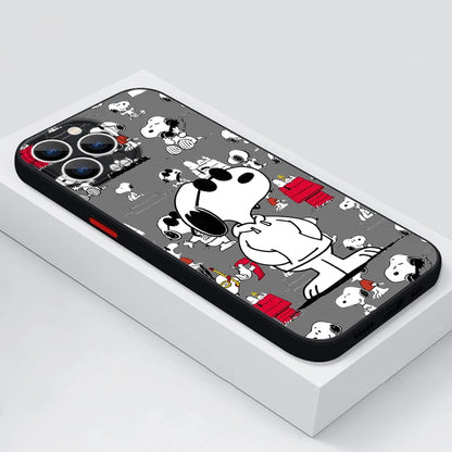 S-Snoopyes Frosted Translucent iPhone Case