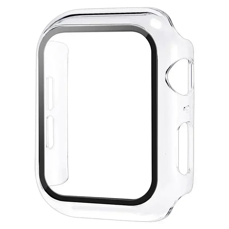 Tempered Glass & Case for Apple Watch Series