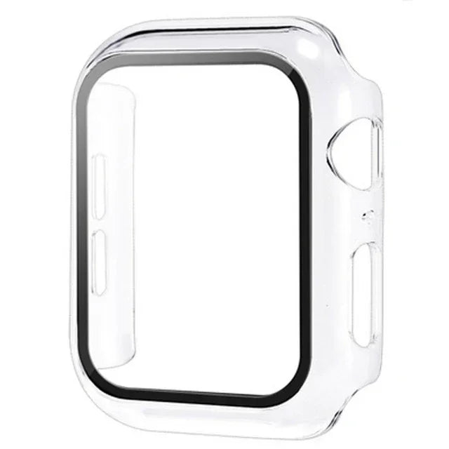 Gehärtetes Glas + PC-Stoßfängerabdeckung für Apple Watch