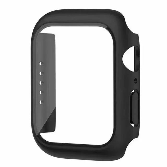 Gehärtetes Glas + PC-Stoßfängerabdeckung für Apple Watch