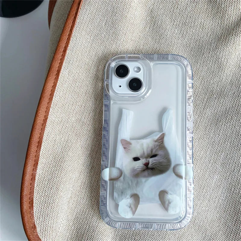 Funny Cat Transparent Case