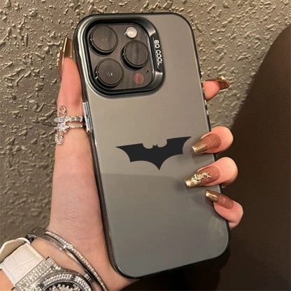 Bat Spider Pattern Matte Texture iPhone Case