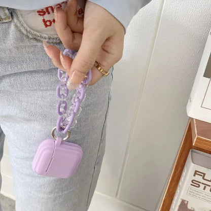 Purple AirPods Case + Strap