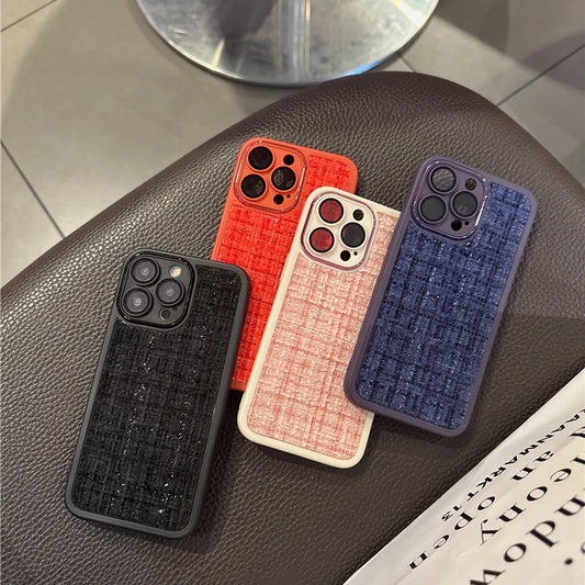 Weave Lattice Embroidered Case