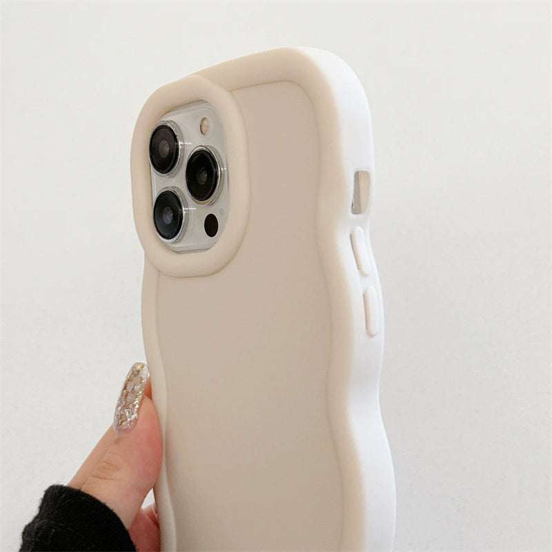 Wave Side Liquid Silicone iPhone Case