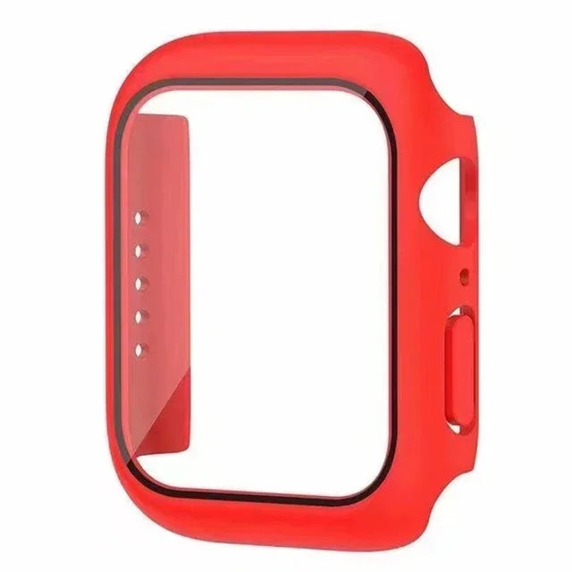 Tempered Glass + PC Bumper Cover for Apple Watch