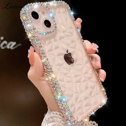 Luxuriöse iPhone-Hülle mit Diamant-Glitzer