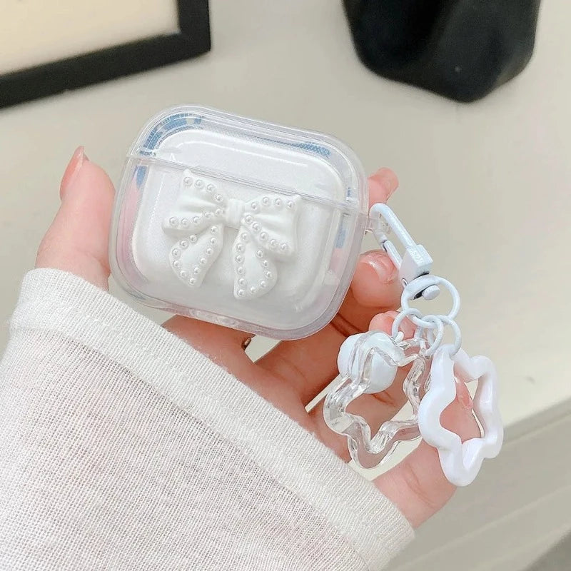 Pearl Bow Airpod Cases + Star Charm