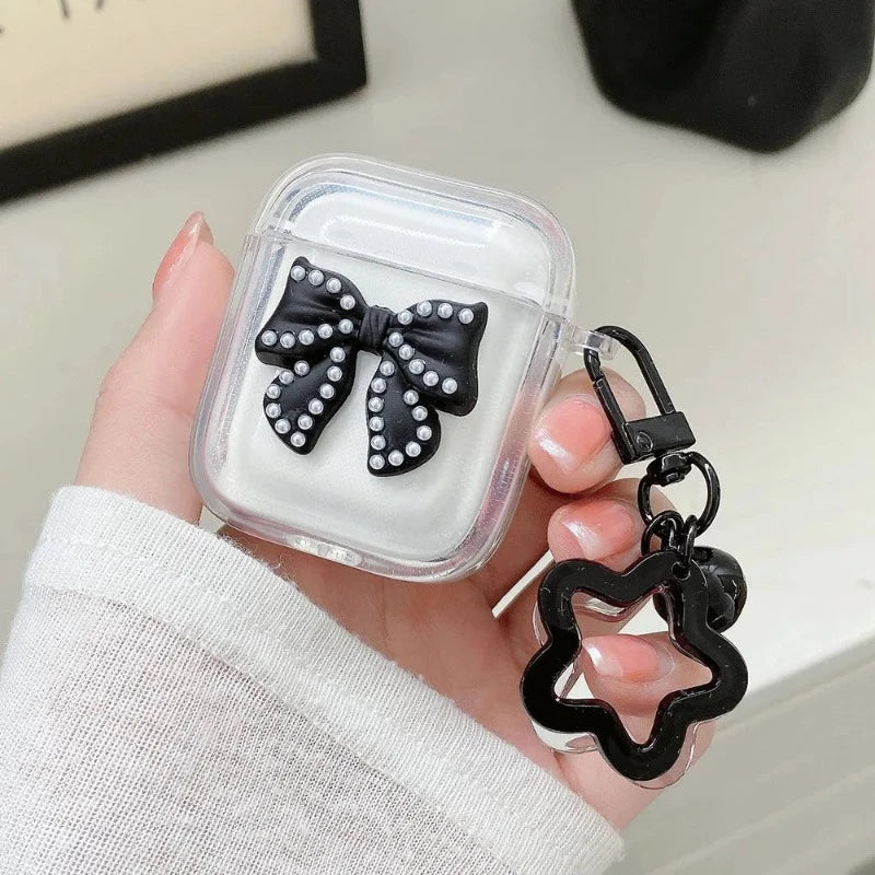 Pearl Bow Airpod Cases + Star Charm