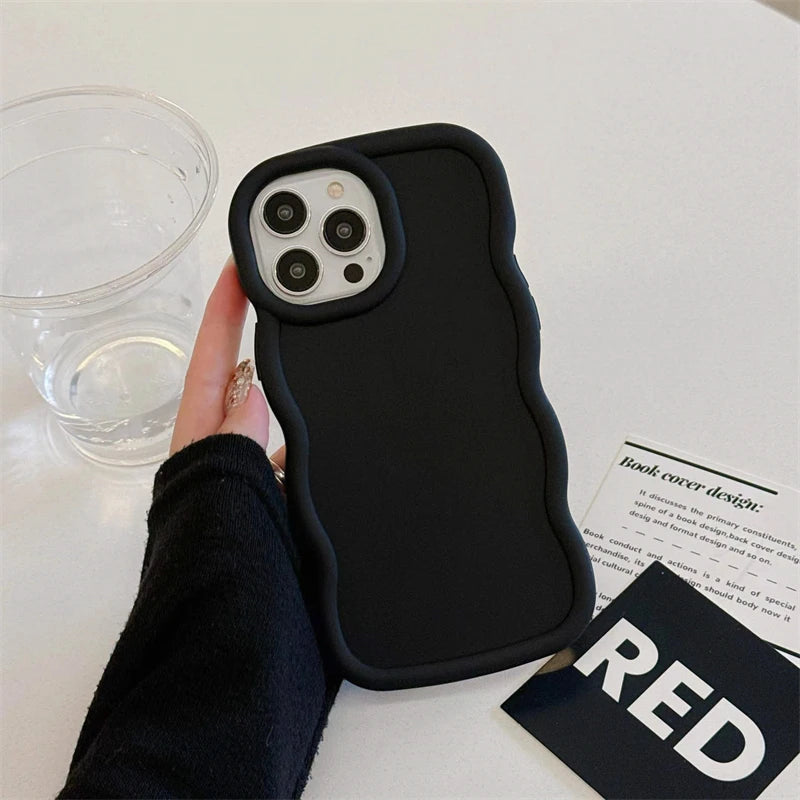 Wave Side Liquid Silicone iPhone Case