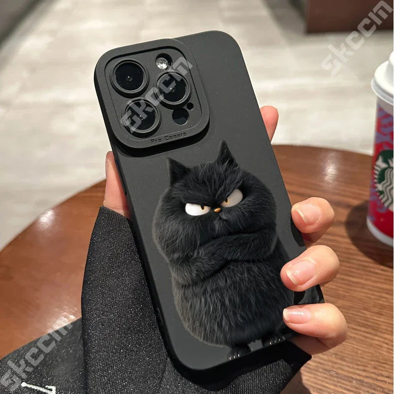 Shockproof Soft Silicone Bumper Cat iPhone Case