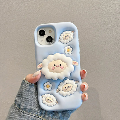 Cute Sheep Stand Holder Case