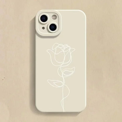 Hot Line Rose Silicone iPhone Case