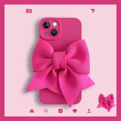 Pink 3D Bow tie Case