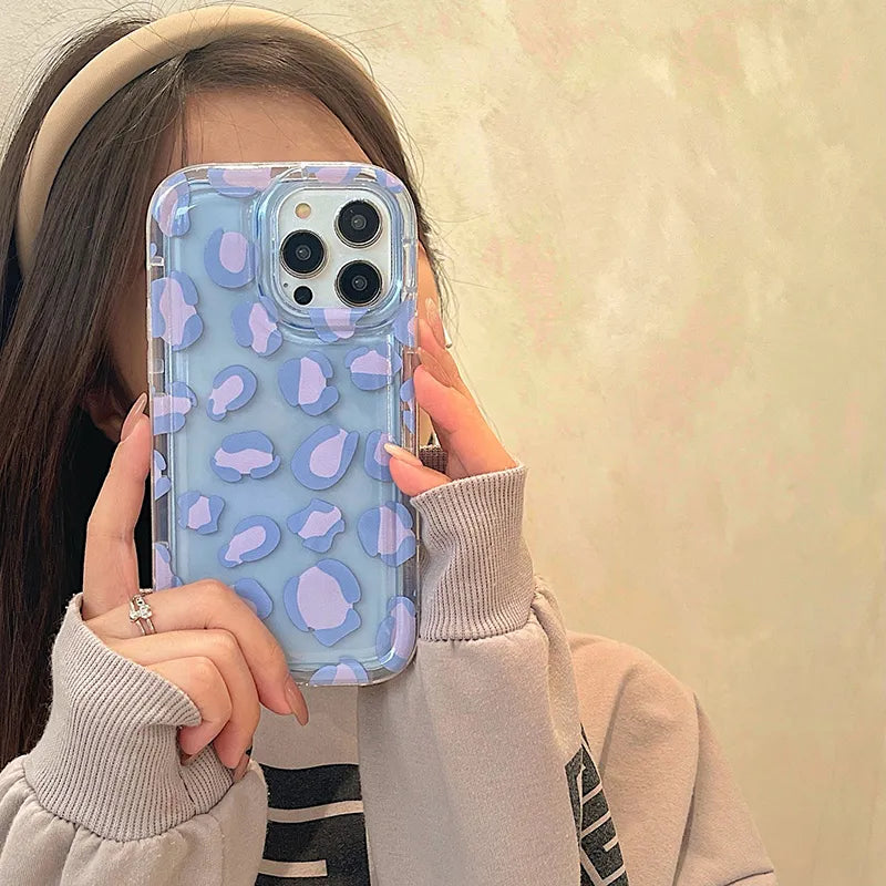 Purple Leopard Pattern Case