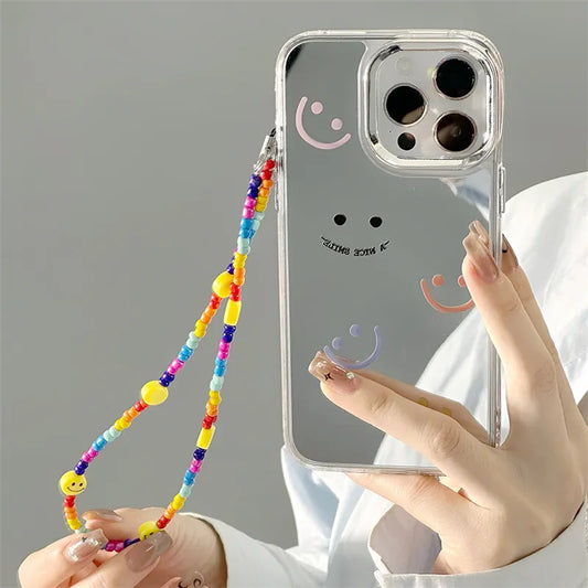 Smiley Mirror Case + Strap