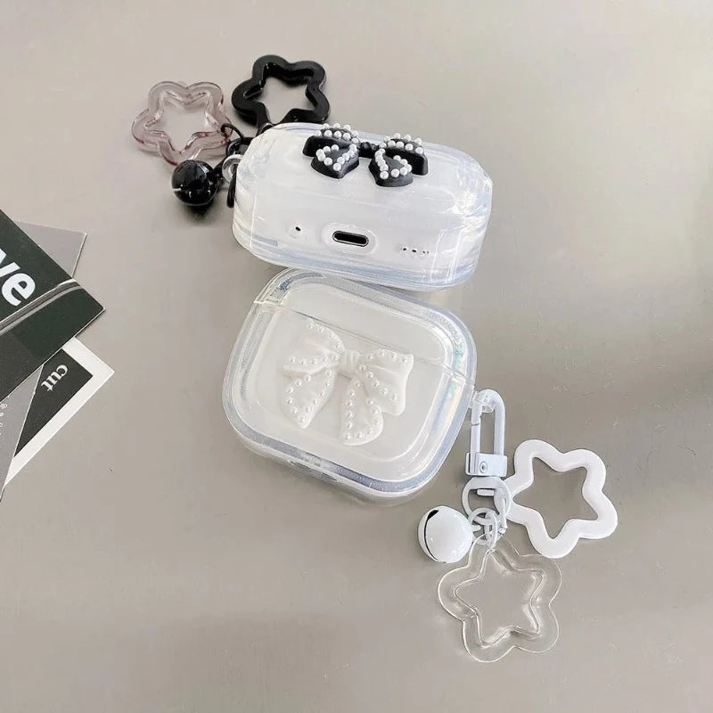 Pearl Bow Airpod Cases + Star Charm