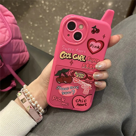 Pink Mirror Telephone Case