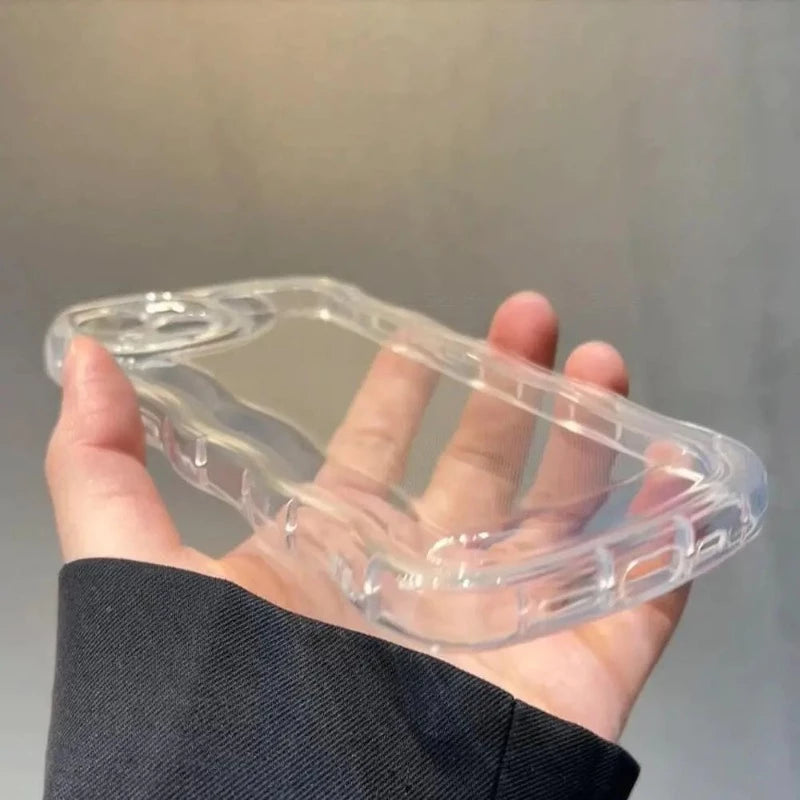 Clear Curly Wave Case