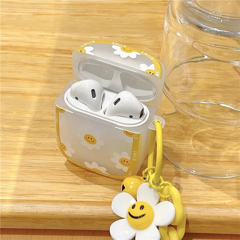 Smiley Flowers AirPods Case + Charm