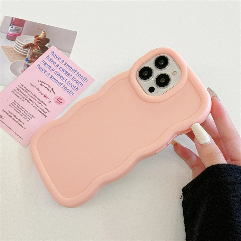 Wave Side Liquid Silicone iPhone Case