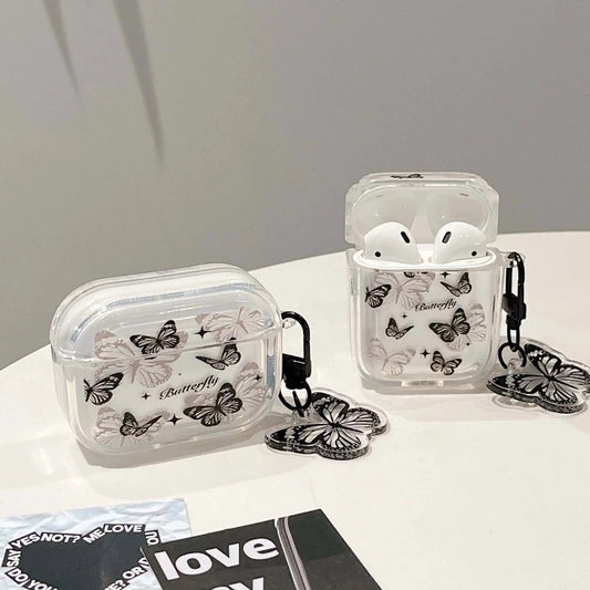 Black Butterflies AirPods Case + Charm