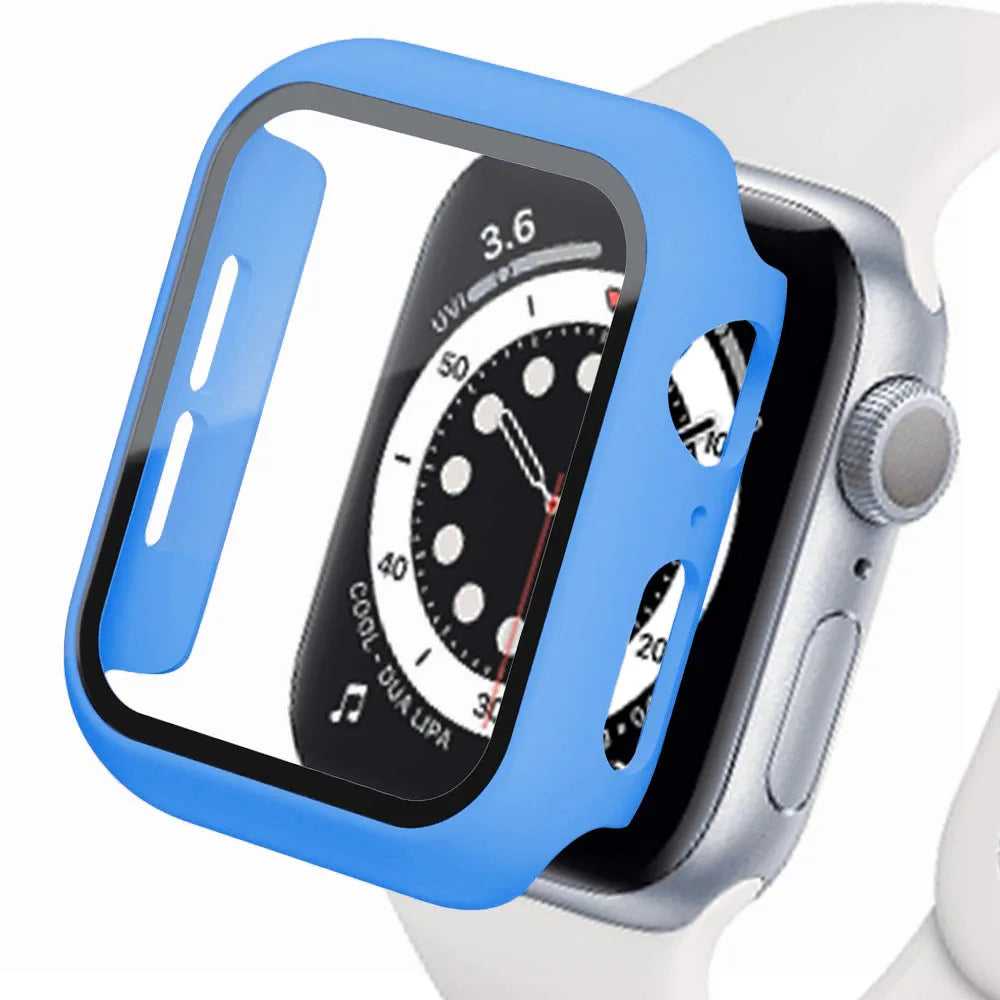 Gehärtetes Glas und Cover für die Apple Watch