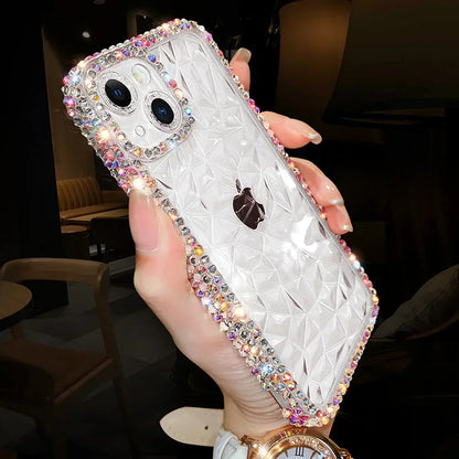 Luxuriöse iPhone-Hülle mit Diamant-Glitzer