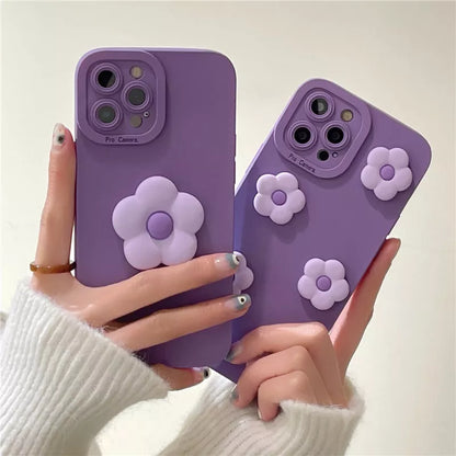 3D Cartoon Flower Case