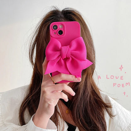 Pink 3D Bow tie Case