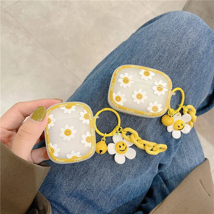 Smiley Flowers AirPods Case + Charm