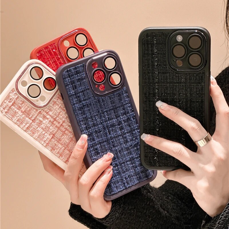 Weave Lattice Embroidered Case