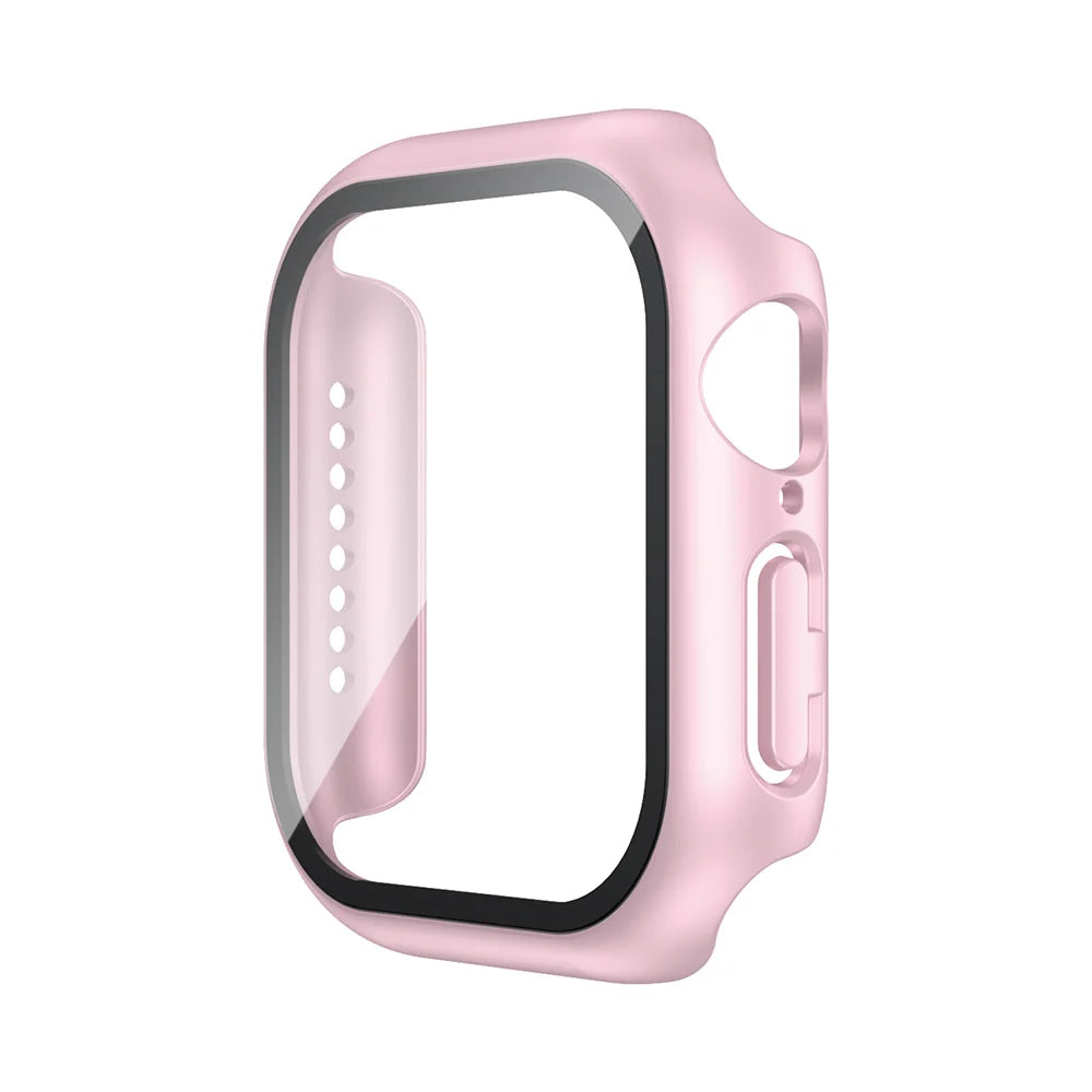 Tempered Glass & Case for Apple Watch