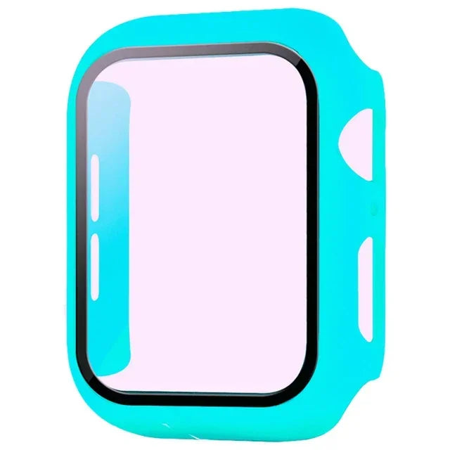 Tempered Glass + PC Bumper Cover for Apple Watch