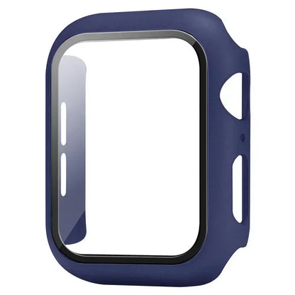 Tempered Glass & Case for Apple Watch Series