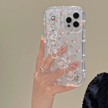 Floral Case + 3D Flower Wrist