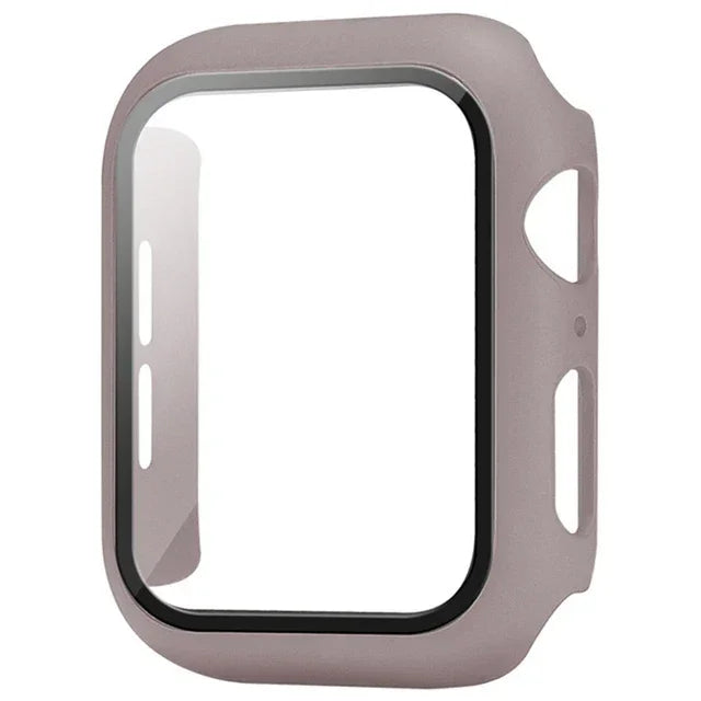 Tempered Glass + PC Bumper Cover for Apple Watch