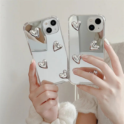 3D LoveHeart Mirror Case