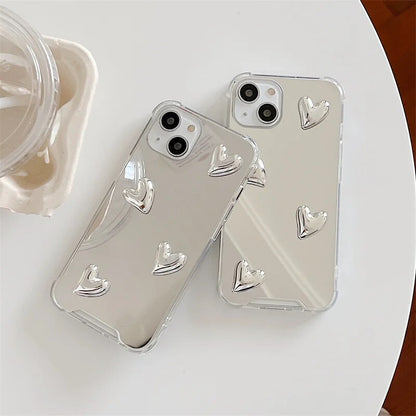 3D LoveHeart Mirror Case