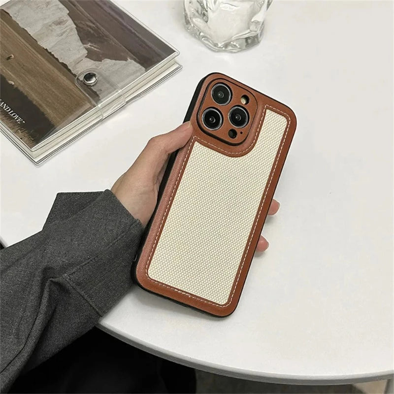 Elegant Beige and Brown Case